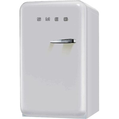 Smeg FAB10LB 55cm Fridge with Ice Box with Left Hand Hinge in White Smeg FAB10LB 55cm Fridge with Ice Box with Left Hand Hinge in White
